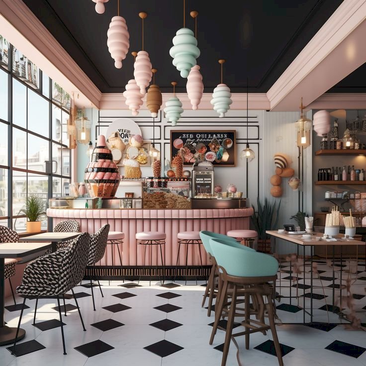 Ice Cream Shop Interior Design: Create an Instagrammable & Brand-Friendly Space